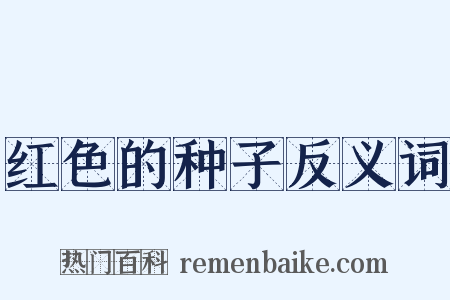 红色的种子反义词是什么意思的图片